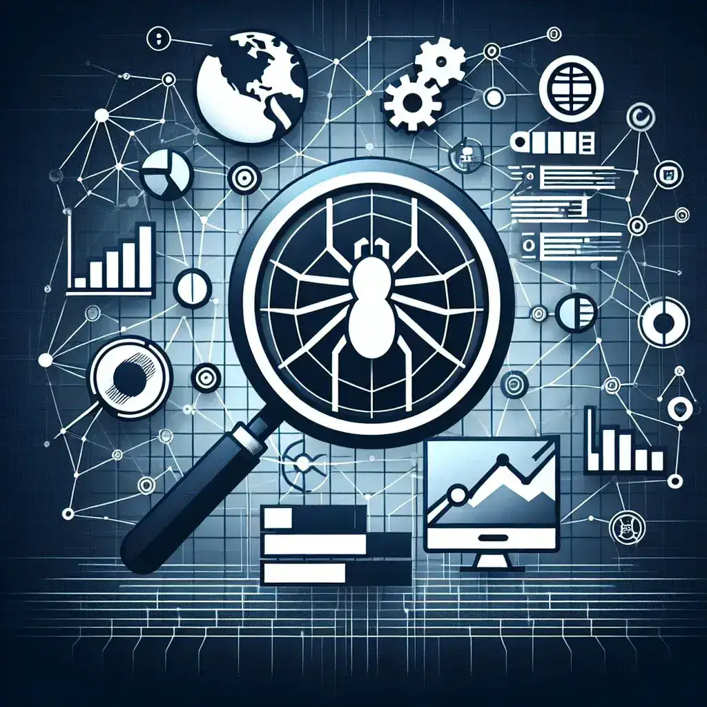 "Data visualization of web scraping results for market research and trend analysis, showcasing graphs and charts for data-driven business intelligence insights."