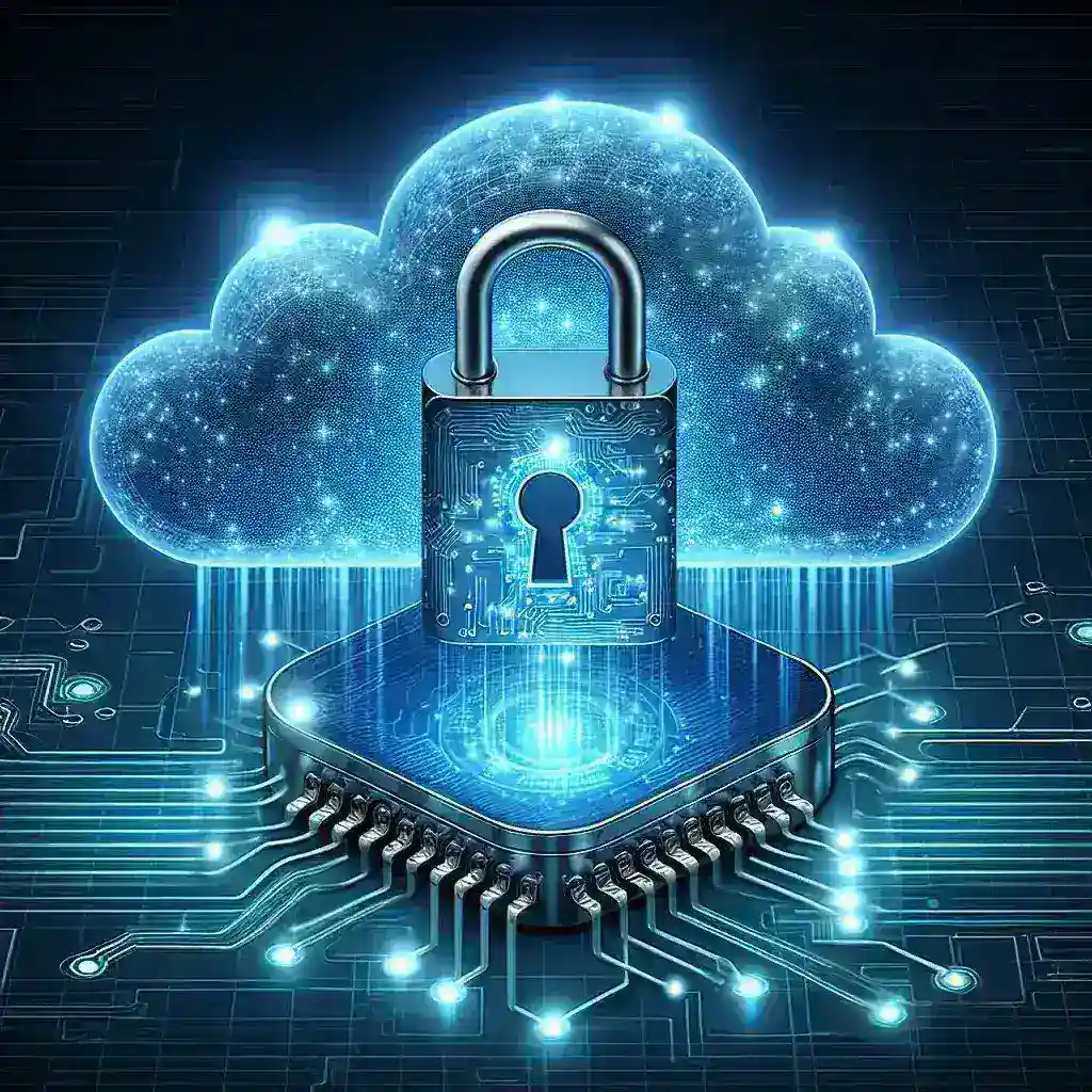 "Meta logo with a lock symbol representing end-to-end encryption for Messenger backups, illustrating enhanced security features for user privacy."