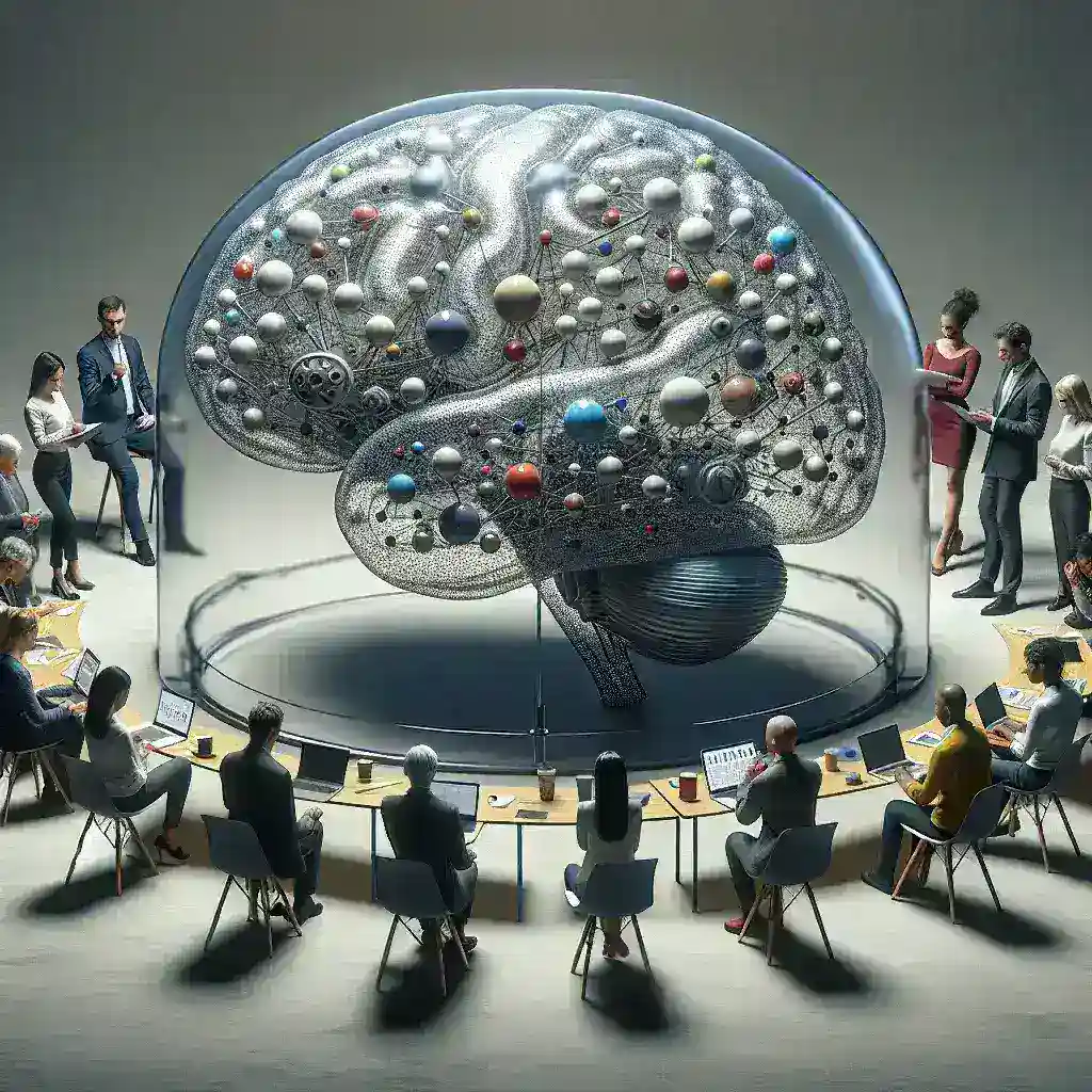 "Illustration depicting the importance of transparency in AI model training processes, highlighting the challenges faced in public understanding and accountability."